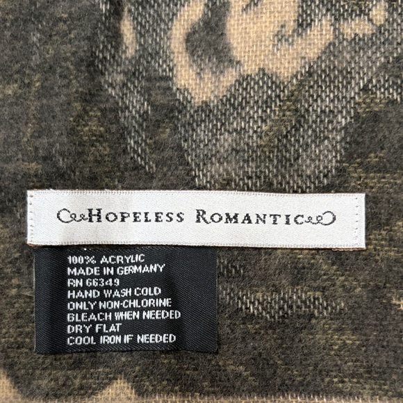 Hopeless Romantic,made in Germany ,Floral Scarf in Black and Brown - Picture 4 of 14